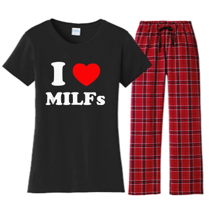 I Love Milfs Women's Flannel Pajama Set