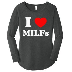 I Love Milfs Women's Perfect Tri Tunic Long Sleeve Shirt