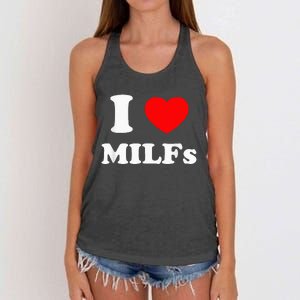 I Love Milfs Women's Knotted Racerback Tank