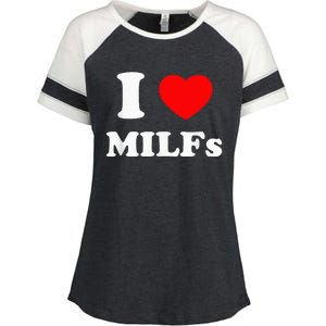 I Love Milfs Enza Ladies Jersey Colorblock Tee