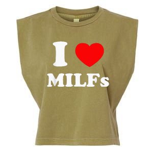 I Love Milfs Garment-Dyed Women's Muscle Tee