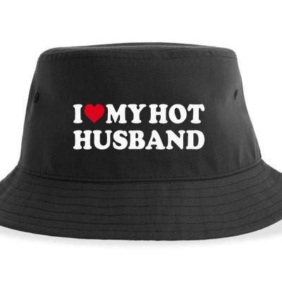 I Love My Hot Husband Sustainable Bucket Hat