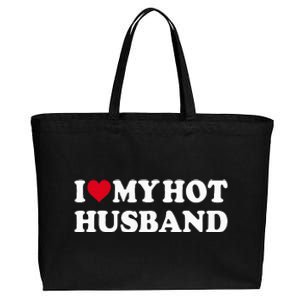 I Love My Hot Husband Cotton Canvas Jumbo Tote