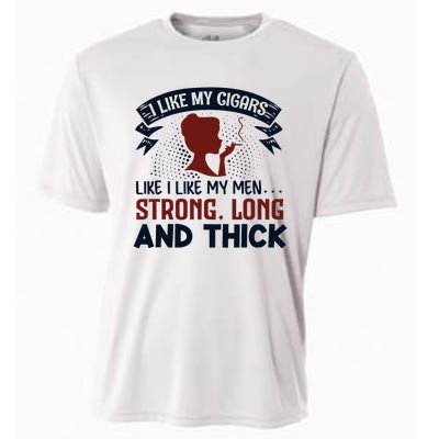 I Like My Cigar Like I Like My Funny Cooling Performance Crew T-Shirt