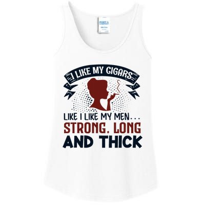 I Like My Cigar Like I Like My Funny Ladies Essential Tank