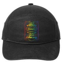 I Like My Whiskey Straight But My Friends Can Go Either Way 7-Panel Snapback Hat