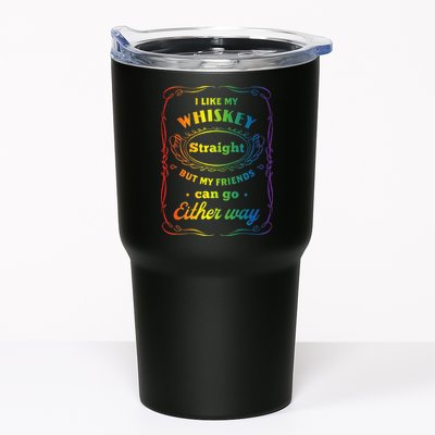 I Like My Whiskey Straight But My Friends Can Go Either Way Tumbler