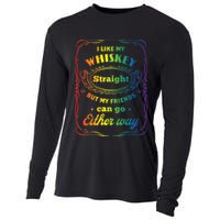 I Like My Whiskey Straight But My Friends Can Go Either Way Cooling Performance Long Sleeve Crew