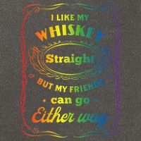 I Like My Whiskey Straight But My Friends Can Go Either Way Cotton Canvas Backpack