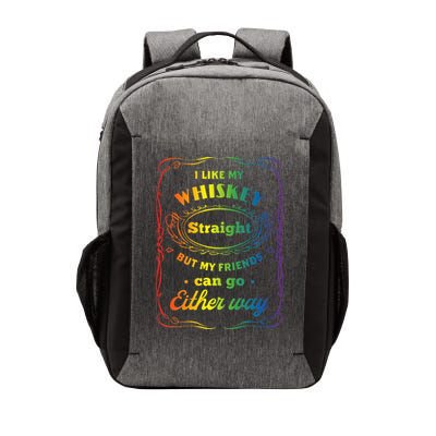 I Like My Whiskey Straight But My Friends Can Go Either Way Vector Backpack