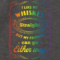 I Like My Whiskey Straight But My Friends Can Go Either Way Vector Backpack
