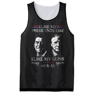 I Like My Presidents Like I Like My Guns 40 45 Mesh Reversible Basketball Jersey Tank