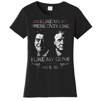 I Like My Presidents Like I Like My Guns 40 45 Women's T-Shirt