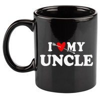 I Love My Uncle with Heart 11oz C Handle Ceramic Mug