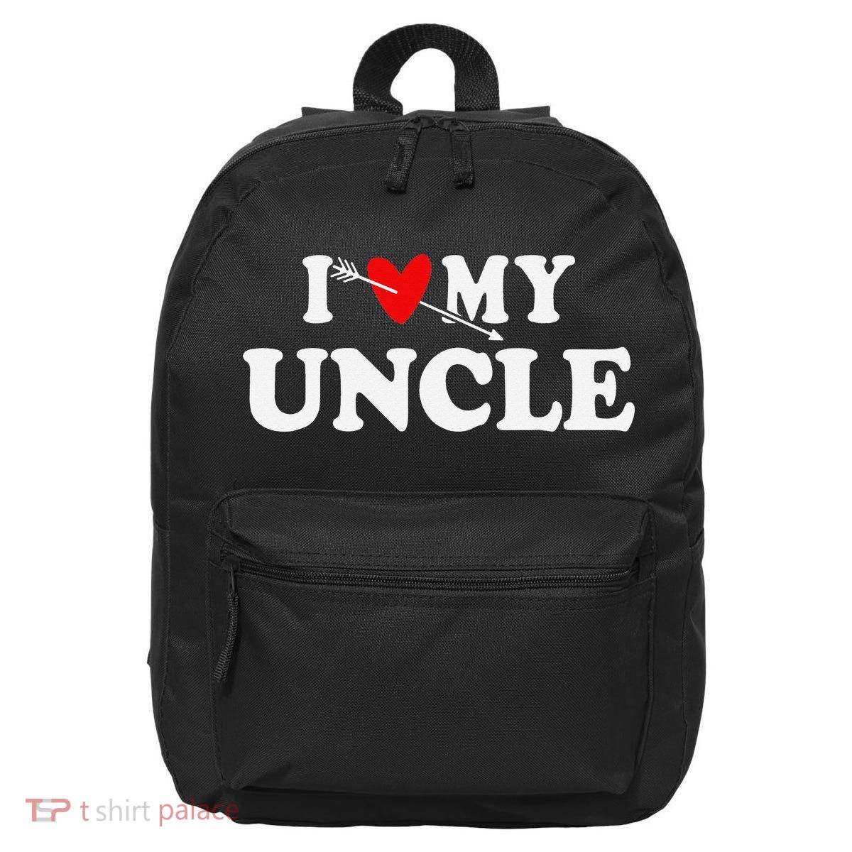 I Love My Uncle with Heart 16 in Basic Backpack