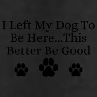 I Left My Dog To Be Here This Better Be Good 7 Panel Mesh Trucker Snapback Hat