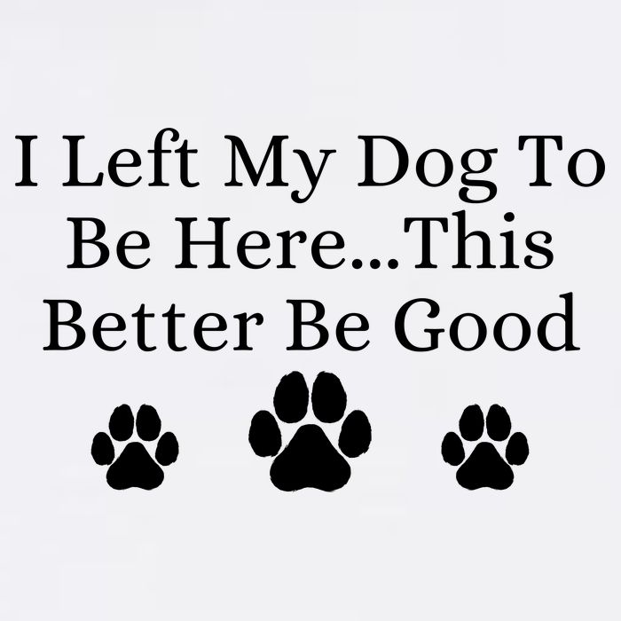 I Left My Dog To Be Here This Better Be Good Youth Performance Sprint T-Shirt