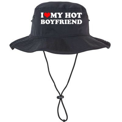I Love My Hot Boyfriend Bucket Hat