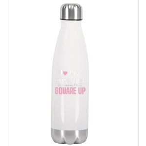 I Love My Husband But Sometimes I Wanna Square Up Stainless Steel Insulated Water Bottle