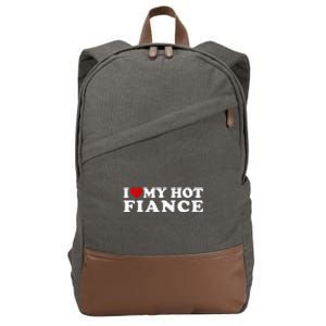 I Love My Hot Fiance Cotton Canvas Backpack