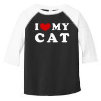 I Love My Cat Toddler Fine Jersey T-Shirt