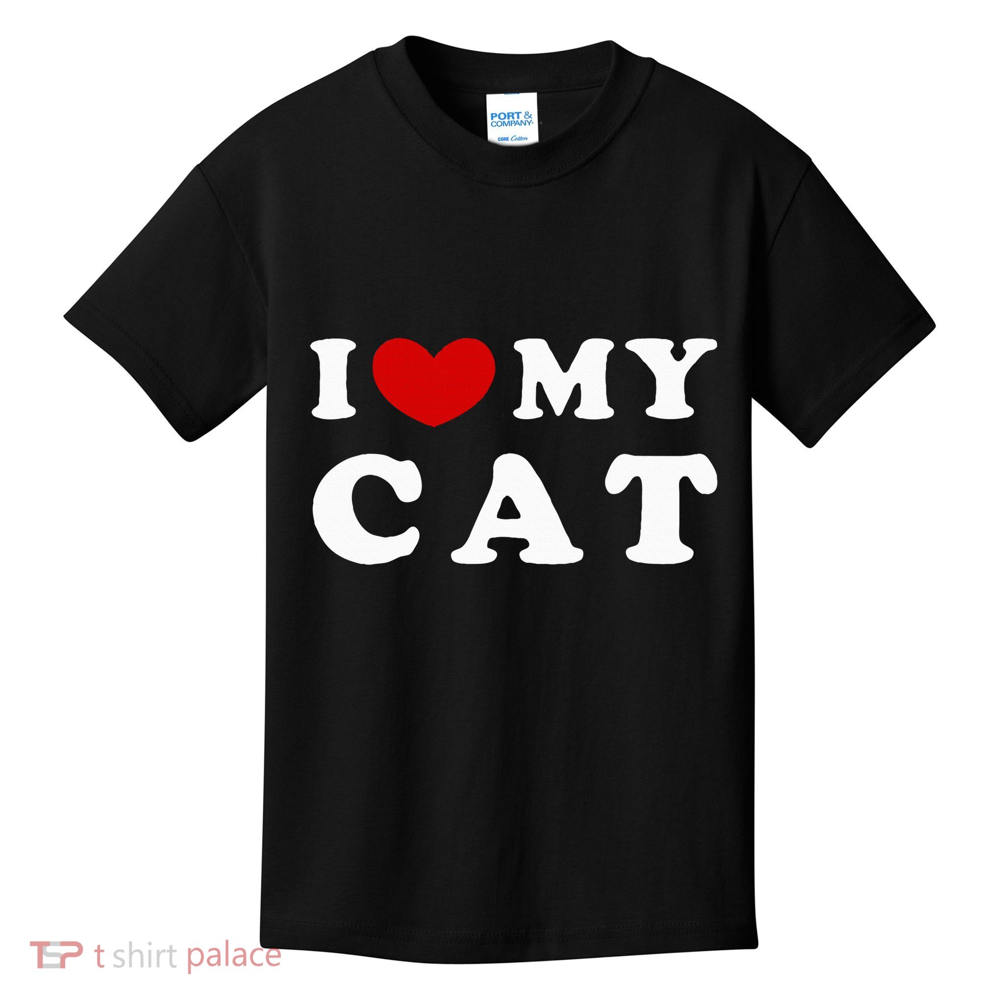 I Love My Cat Kids T-Shirt
