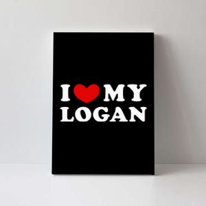 I Love My Logan Canvas