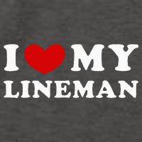 I Love My Lineman Vector Backpack