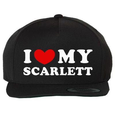 I Love My Scarlett Wool Snapback Cap