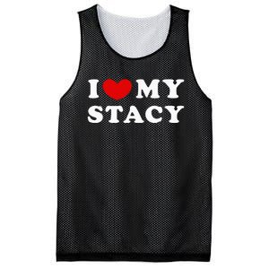 I Love My Stacy Mesh Reversible Basketball Jersey Tank