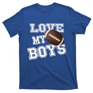 I Love My Football Gift For Momsgiftcute Football Mom Gift T-Shirt