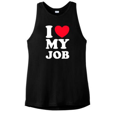 I Love My Job Ladies PosiCharge Tri-Blend Wicking Tank