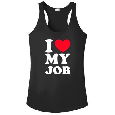 I Love My Job Ladies PosiCharge Competitor Racerback Tank