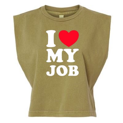 I Love My Job Garment-Dyed Women's Muscle Tee