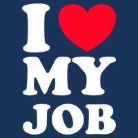 I Love My Job 7 Panel Mesh Trucker Snapback Hat