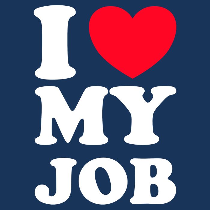I Love My Job 7 Panel Mesh Trucker Snapback Hat