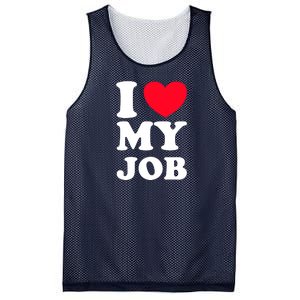 I Love My Job Mesh Reversible Basketball Jersey Tank