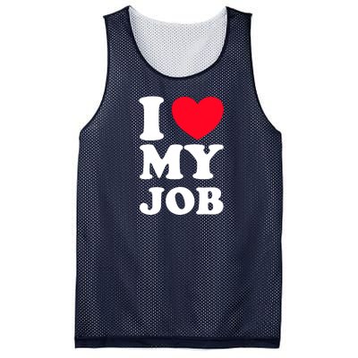 I Love My Job Mesh Reversible Basketball Jersey Tank