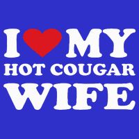 I Love My Hot Cougar Wife I Heart My Hot Cougar Wife 16 in Basic Backpack