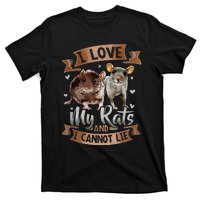 I Love My Rats I Cannot Lie Rat Mom Dad Heart Cute Rodent T-Shirt