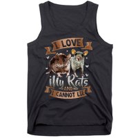 I Love My Rats I Cannot Lie Rat Mom Dad Heart Cute Rodent Tank Top