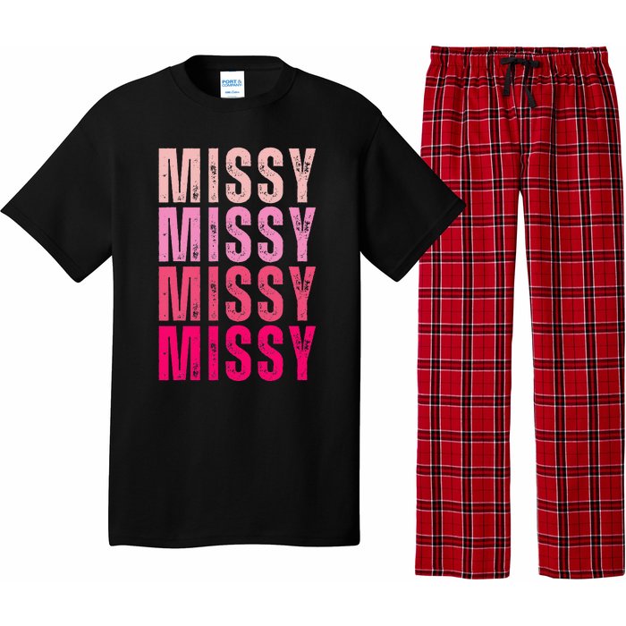 I Love Missy First Name Missy Vintage Pajama Set