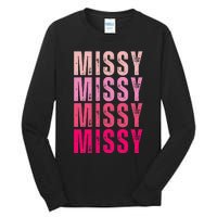 I Love Missy First Name Missy Vintage Tall Long Sleeve T-Shirt