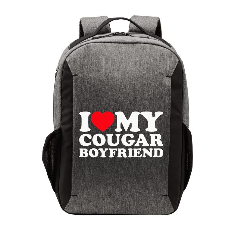 I Love My Cougar Boyfriend Tee I Heart My Cougar Boyfriend Vector Backpack