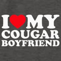 I Love My Cougar Boyfriend Tee I Heart My Cougar Boyfriend Vector Backpack