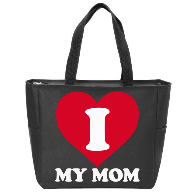 I Love My Mom A Gift For To Show Our Super Heroine Our Love Zip Tote Bag