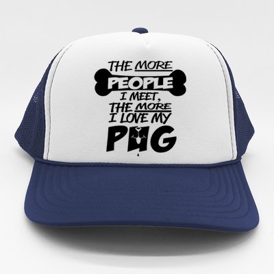 I Love My Pug Trucker Hat