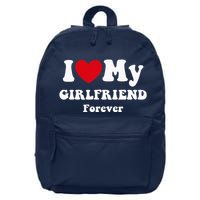 I Love My Girlfriend 16 in Basic Backpack