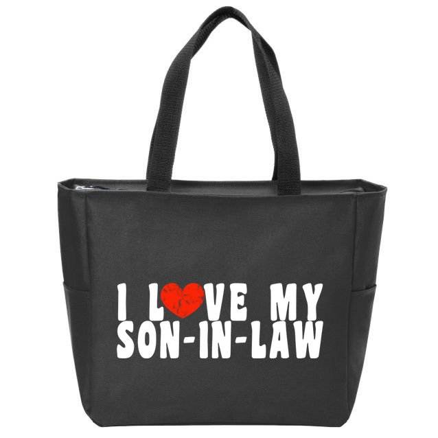 I Love My SonInLaw Zip Tote Bag