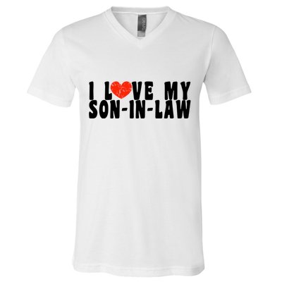I Love My SonInLaw V-Neck T-Shirt